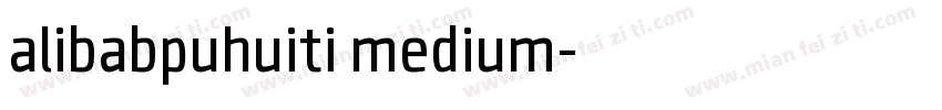 alibabpuhuiti medium字体转换